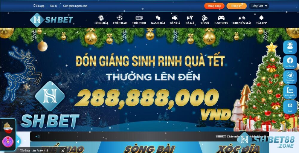 Người chơi truy cập vào website của Shbet để tiến hành rút tiền